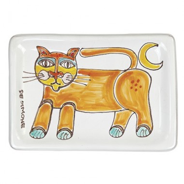 Posacenere Gatto Folk in ceramica PC282FK-1