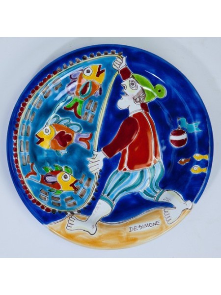 Piatto Tondo DS 25 cm PT25DS-15 Pescatore