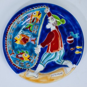 Piatto Tondo DS 25 cm PT25DS-15 Pescatore