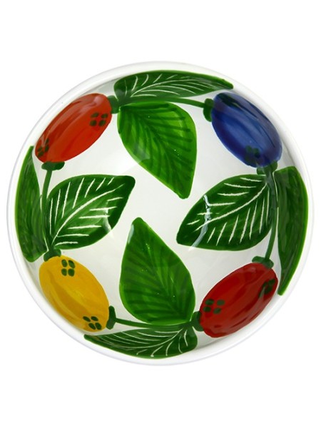 Sicilian round ceramic Appetizers Plate de simone pottery Elba BUFEL