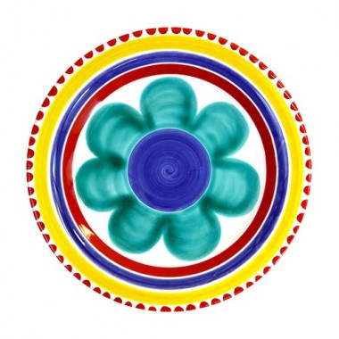 Piatto Tondo Alicudi PTAL Ceramiche De Simone