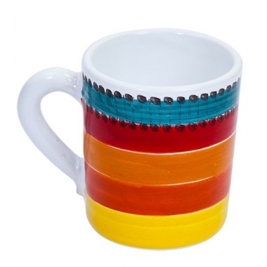 Tazza Mug Ceramiche De Simone decorata a mano Pantelleria