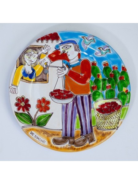 Piatto tondo DS 18 cm Pesatura della Frutta PT18DS-39
