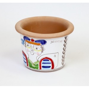 Vaso Tondo marinaio ceramiche de simone Folk VSPT819FK-2