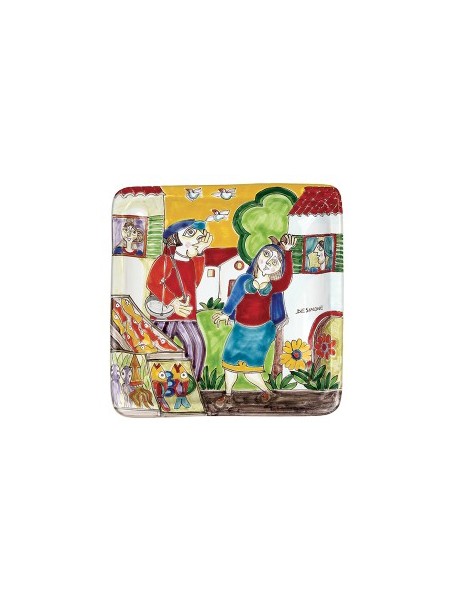 Piatto Quadrato 24x24 DS 36 Piatto quadrato 24x24 DS 36 Pescivendolo