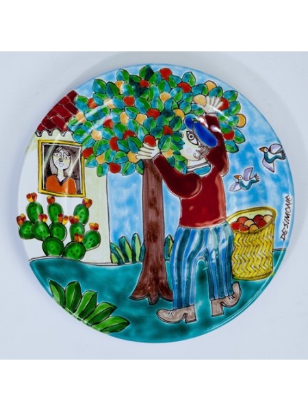Circular Plate DS 18 cm PT18DS-18 Orange Harvesting