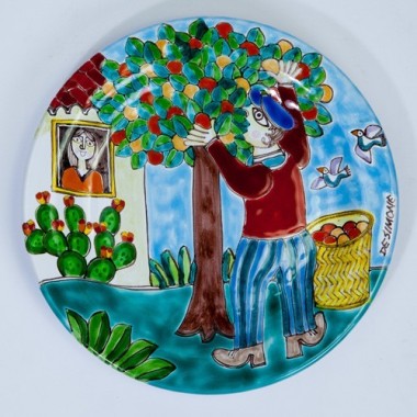 Circular Plate DS 18 cm PT18DS-18 Orange Harvesting