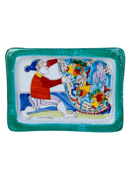 Rectangular Tray Folk Fisherman VSS40FK3