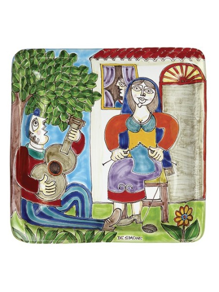 Piatto Quadrato 24x24 DS 38 Serenata