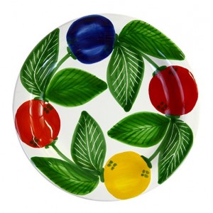 Piatto Tondo ceramica artigianale siciliana de simone Elba PTEL