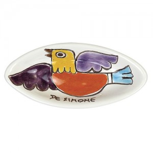 Posacenere Folk uccello ceramiche de simone PC280FK-1
