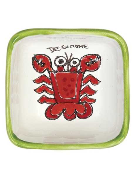 Ashtray Folk Cancer de simone pottery PC755FK-1