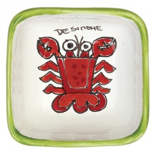 Posacenere Folk Cancro ceramiche de simone PC755FK-1