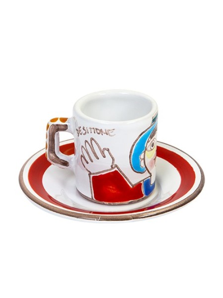 Tazzina caffè piattino Folk TZZ58FK