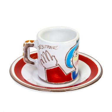Coffee Cup with Saucer Folk TZZ58FK