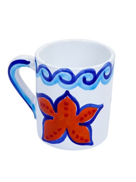 Tazza Mug Ceramiche De Simone decorata a mano Maestrale