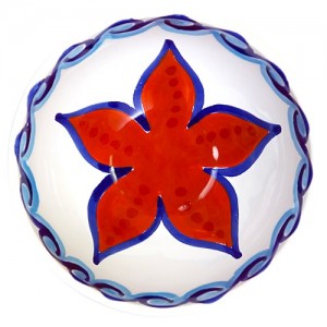 Sicilian round ceramic Appetizers Plate de simone pottery Maestrale BUFMS