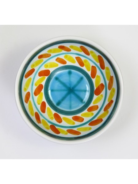Sicilian round ceramic Appetizers Plate de simone pottery Segesta BUFSG