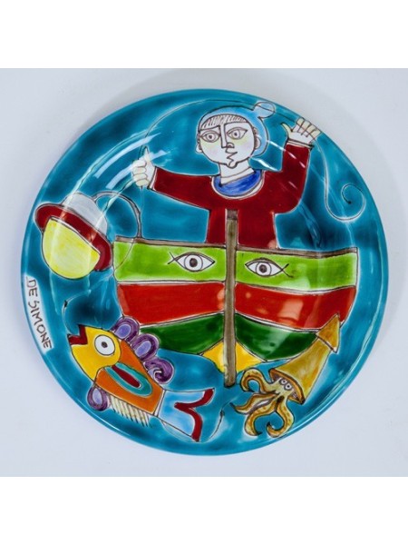 Circular Plate DS 18 cm PT18DS-36 Fisherman