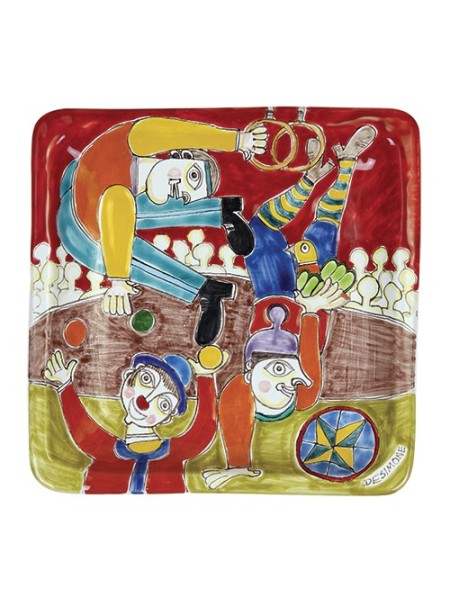 Piatto Quadrato 24x24 DS 41 Circo