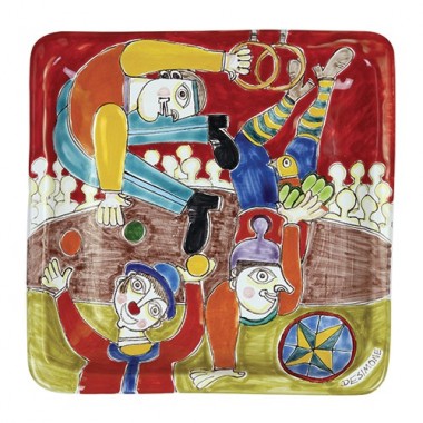 Piatto Quadrato 24x24 DS 41 Circo