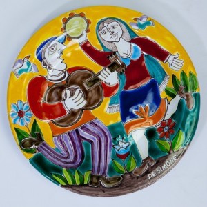Circular Plate DS 25 cm PT25DS-05 dancing
