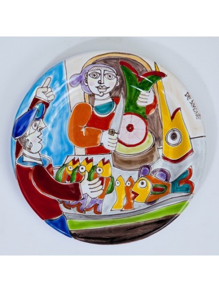 Circular Plate DS 18 cm Fishmonger PT18DS-15