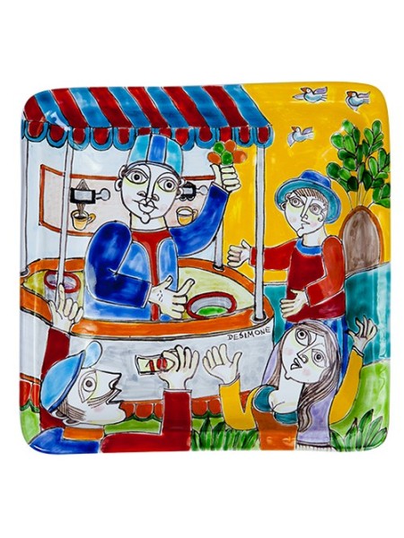 Piatto Quadrato 24x24 DS 14 Chiosco
