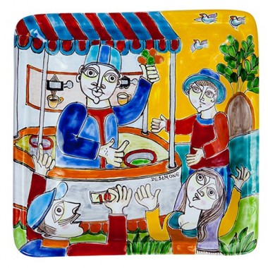 Piatto Quadrato 24x24 DS 14 Chiosco