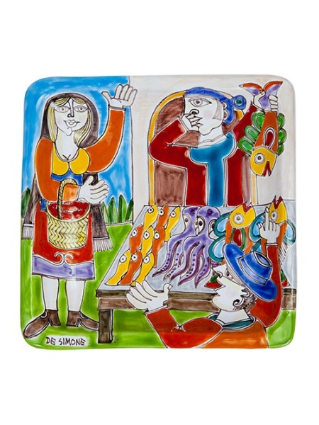 Squared Plate 24x24 DS 34 Fishmonger