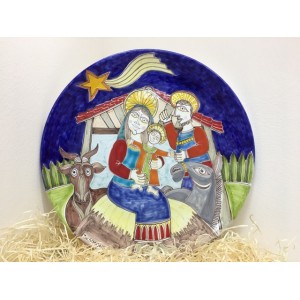 Piatto ceramiche de simone natale DS Natività PT30DS