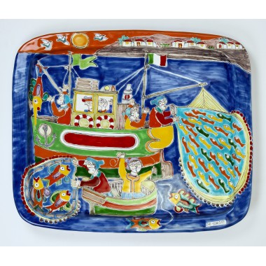 Vassoio DS Rettangolare Pescatori VSS36DS-03