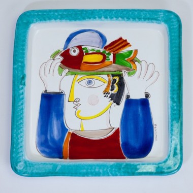 Square Plate Folk PQ28FK-2 Waiter