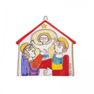 Piastrella presepe su Casetta PRE401CS
