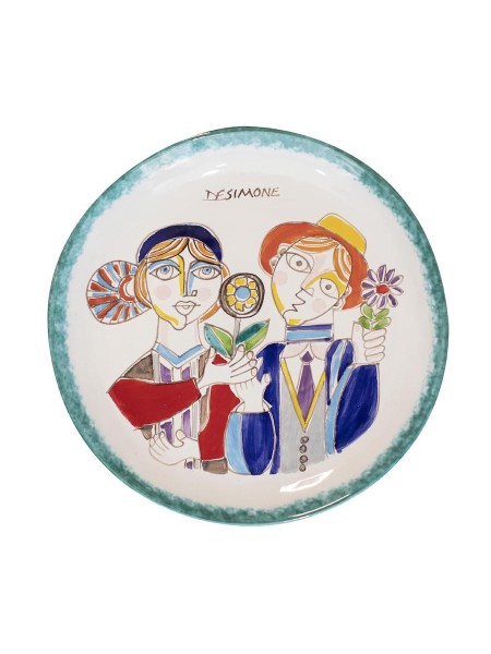 Piatto tondo Folk 30 cm Coppia