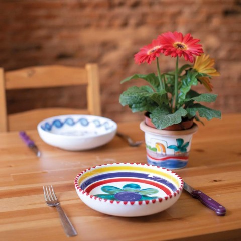 Piatto Tondo Alicudi PTAL Ceramiche De Simone