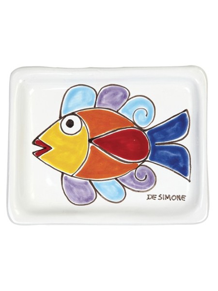 Ashtray Folk fish de simone pottery PC282FK-2