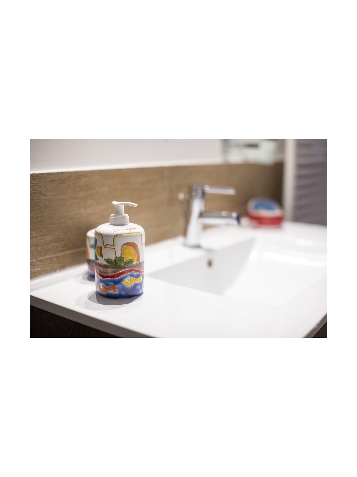 Dispenser in ceramica bianco - serie epoca