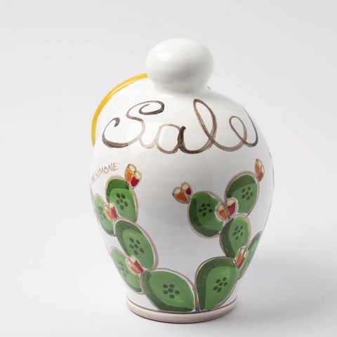 Salt Server Folk Prickly Pear folk ceramiche desimone PS5FK
