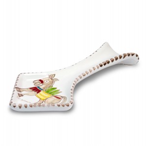 Poggiamestolo artigianale ceramiche siciliane de simone asino PMS5FK-5