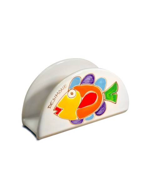 Portatovaglioli mezzaluna Folk Pesce