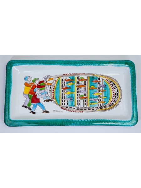 Rectangular Tray Folk Fishermen VSS39FK