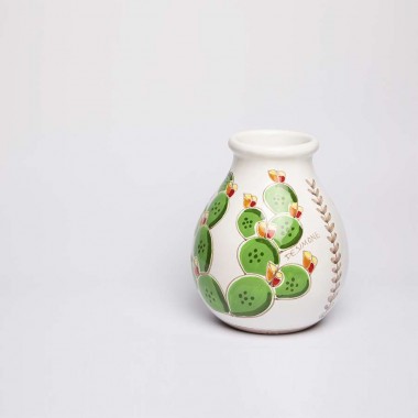 Vaso Folk Fichi d'India ceramiche de simone VS539FC