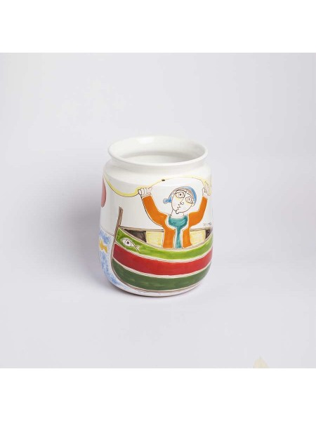 Vaso tondo Folk Pescatore VS518FKEP