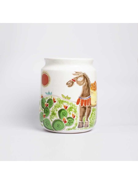 Vaso tondo Folk Asino VS518FKE