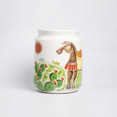 Vaso tondo Folk Asino VS518FKE