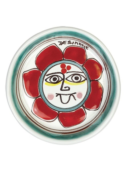 Ashtray Folk sun de simone pottery PC309FK-1