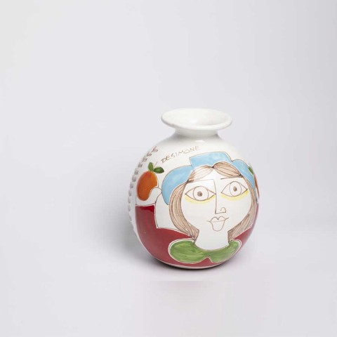 Round Cachepot Folk VS507FK-OM