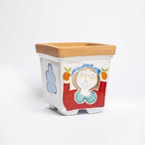 Vaso porta pianta Folk Donna VSPQOM