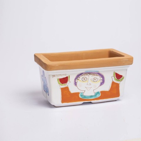 Vaso Ceramica Porta Pianta Folk VSPROM